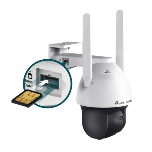 VIGI 4MP Outdoor Full-Color 4G Pan Tilt Network Camera (VIGI C540-4G)